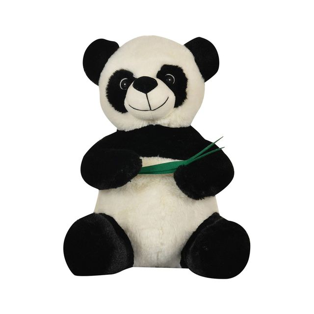 Mirada 35Cm Sitting Panda Soft Toy�- Black & White