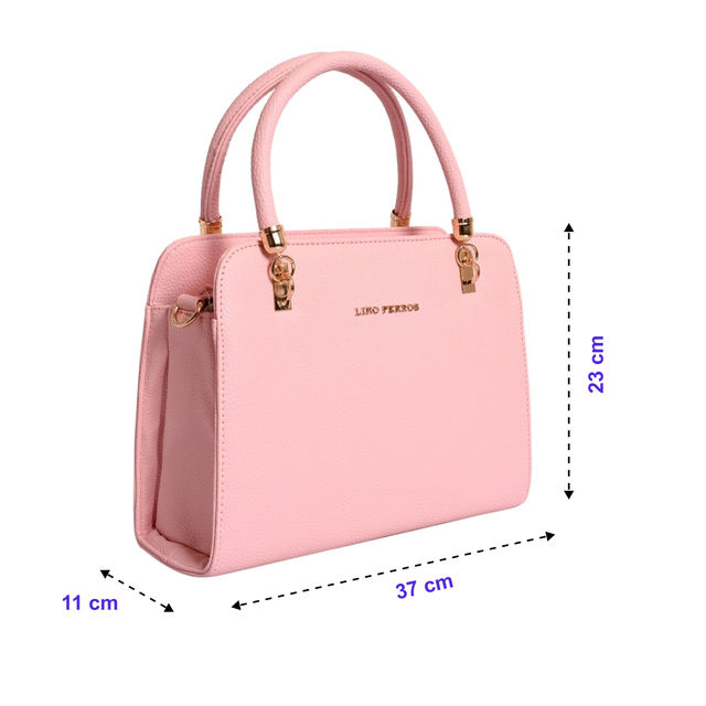 Lino Perros Women's Satchel | LWHB02331 | Pink