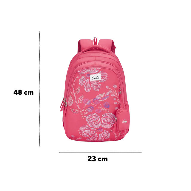 Genie Women's Nylon 36 L Backpack | Pink - 19 Inches