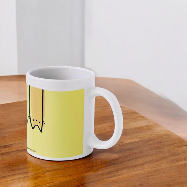 Mad Over Print Meow Coffee Mug