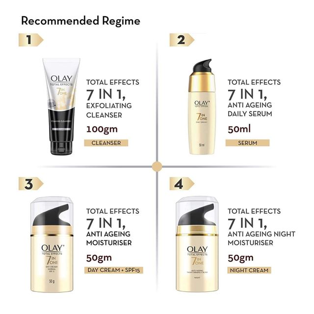 Olay Day Cream | Total Effects 7 In 1 Anti Ageing Moisturiser | SPF 15