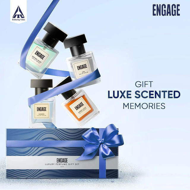 Engage Luxury Perfume Gift Pack for Men, Travel Sized, Assorted Pack