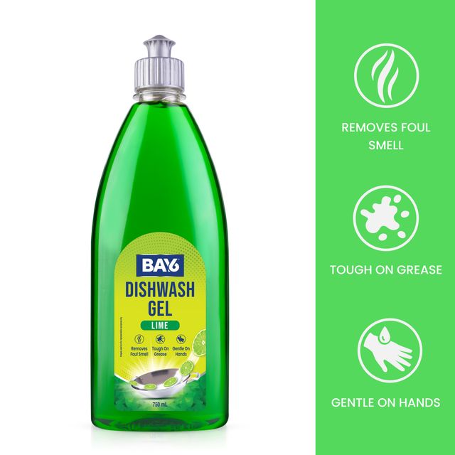 BAY6 Dishwash Gel | Lime | Pack of 2