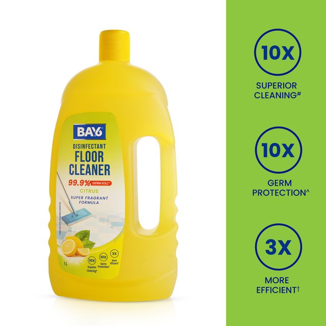 BAY6 Disinfectant Floor Cleaner | Citrus | Pack of 2