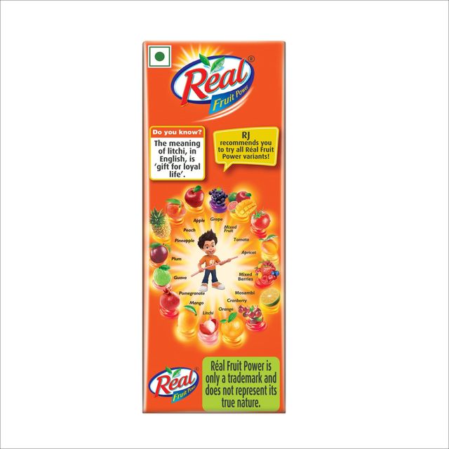 Real Litchi Juice Tetrapack 180 ml Combo