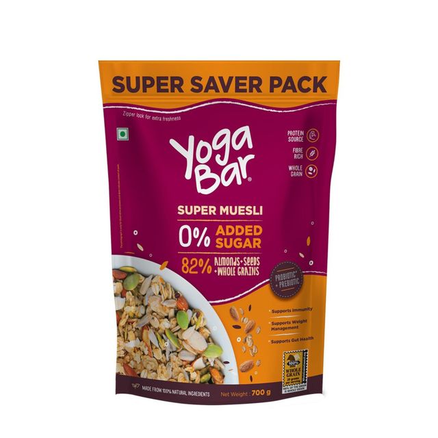 Yogabar Super Muesli No Added Sugar