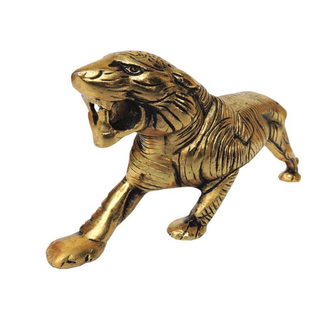 Devnidhii Lion in Gold Polish Vastu/ Fengshui