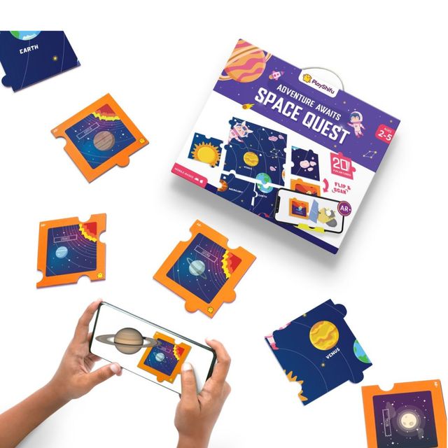 PlayShifu Exploring the Solar System - Space Puzzle Flashcards| Jigsaw Puzzle for kids | Ages 2-5