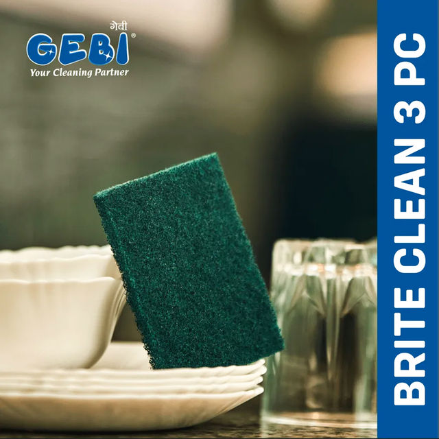 Gebi Sparkle Plus Brite Clean Super Scrub - 7.5 X 10 CM (3 PC PACK)