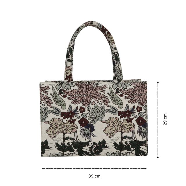 Mini Wesst Floral Printed Shopper Tote Bag