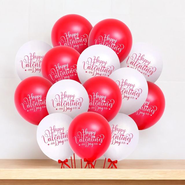 Party Propz Happy Valentine Printed Balloon Combo - Pack Of 20