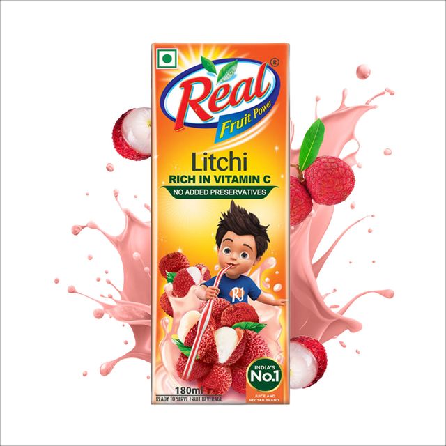 Real Litchi Juice Tetrapack 180 ml Combo