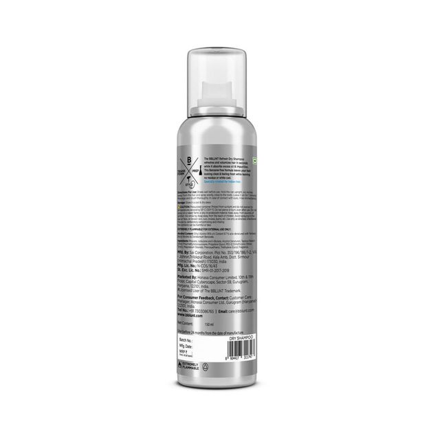 Bblunt Refresh Dry Shampoo To Instantly Refresh & Add Volume Benzene-Free No Residue