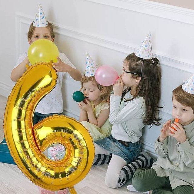 Let's Vybe Foil Balloon Number 6
