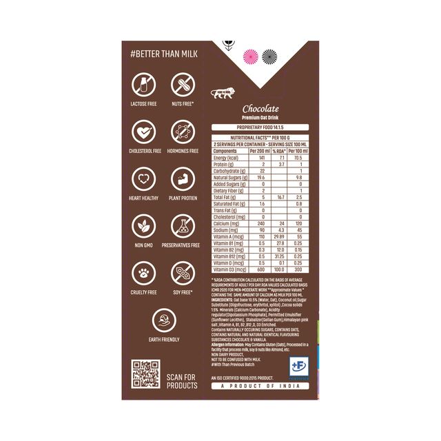 Oatey Chocolate Oat Drink