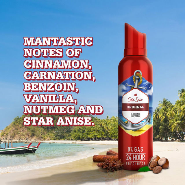 Old Spice Original Fresh Gas-free Eau De Parfum Body Spray for Men