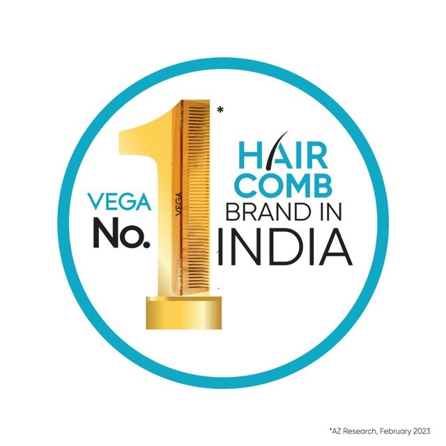 VEGA Lice Hair Comb,Handmade for Men and Women, (HMC-37)