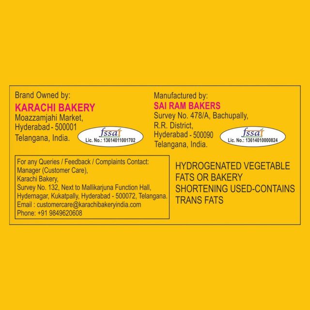 Karachi Bakery Osmania Butter Flavoured Biscuits | Trans Fat-free
