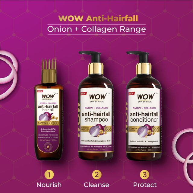 Wow Skin Science Red Onion Black Seed Oil Shampoo