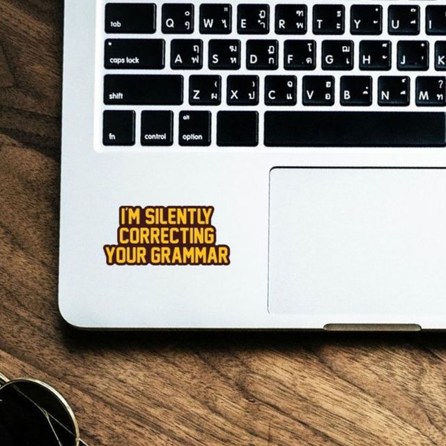 House Of Festivals Correcting Your Grammar - Sticker