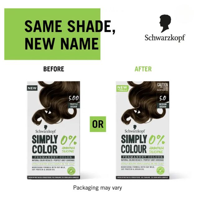 Schwarzkopf Simply Color Permanent Hair Colour 5-00 Truffle