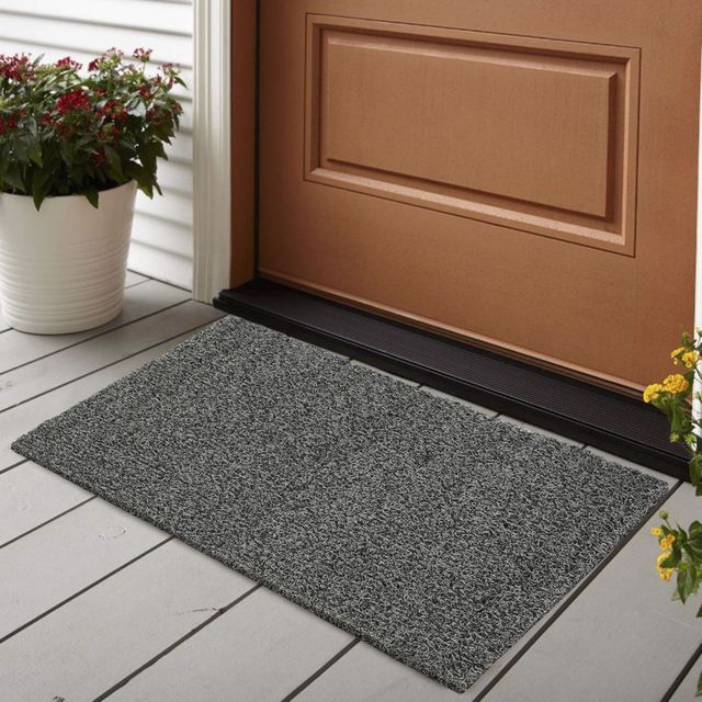 Status Milange Pvc Noodle Mat | 40 x 60 Cm | Grey