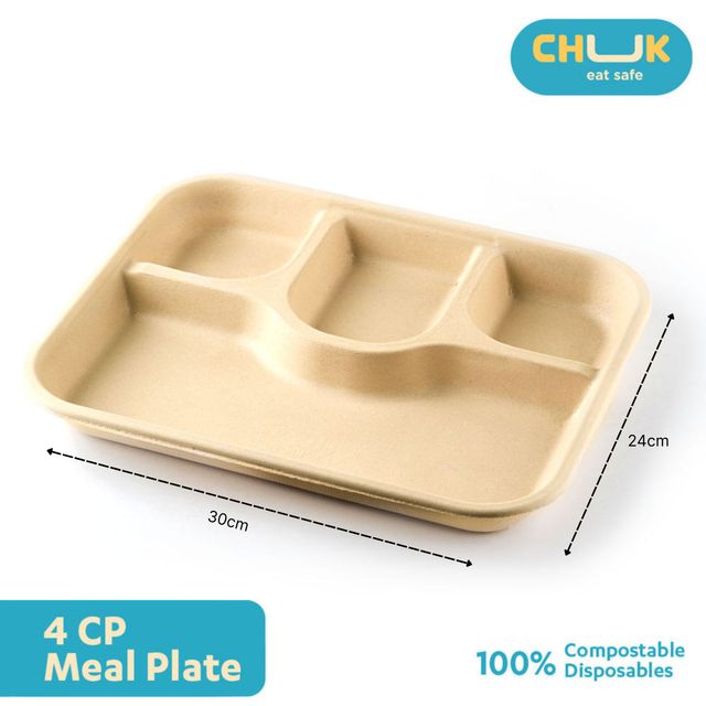 Chuk 4 Compartment Meal Tray