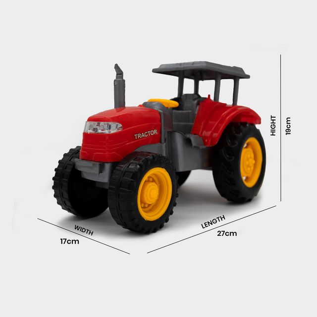 Toybharat Model Tractor | Multicolour | Travel Toys | Birthday Gift | Free Wheel | Assorted