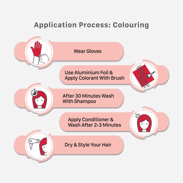 Streax Hair Colour Highlighting Kit Plum Purple For Women