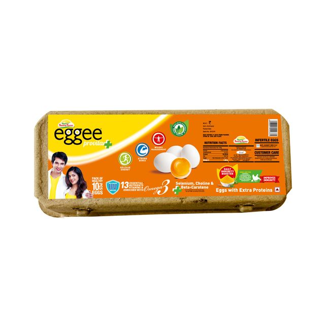 Harvest Gold Atta Bread(450gms) & Natural Farms Eggee Provita5 Eggs(10pc) Combo