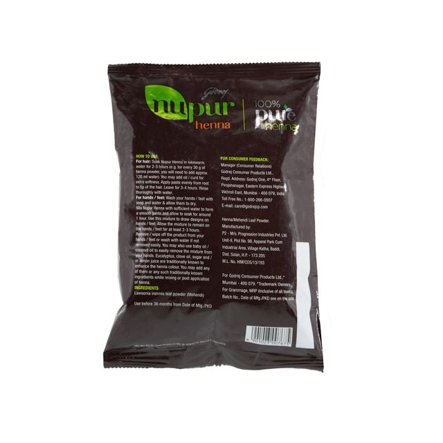 Godrej Nupur 100% Pure Henna Mehendi 