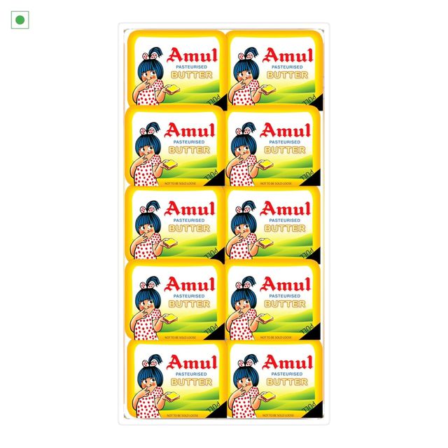 Amul Butter - Pasteurised (School Pack)(1pc) & Cucumber Green(1pc) Combo