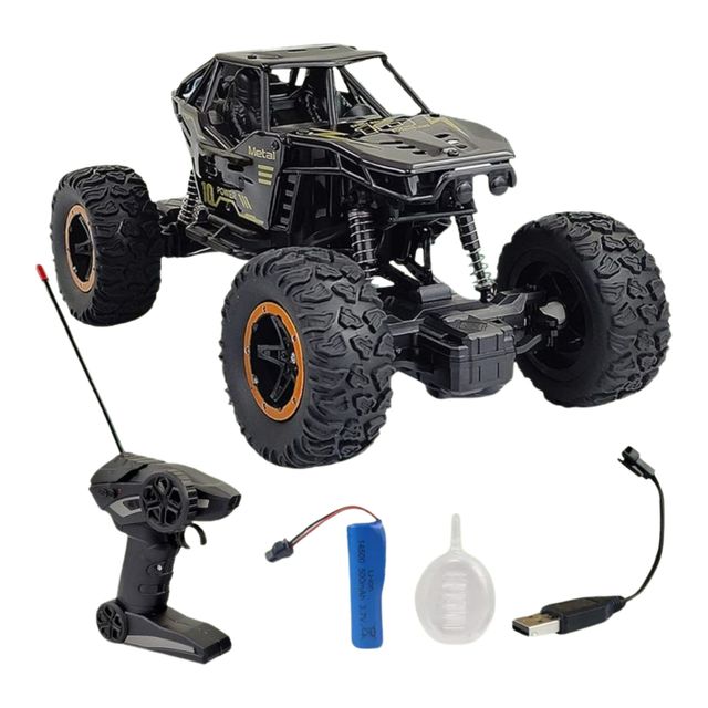 Wembley Remote Control Car Rock Crawler Water Mist Smoke Spray Rc Car 45 Climbing Angle - Black