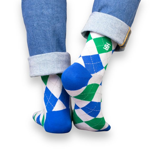 Socksoho Men's Patterned 95% Combed Cotton and 5% Spandex Socks | Assorted - Free Size