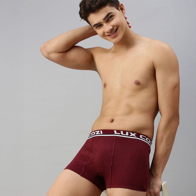 Lux Cozi Cotton Men's Trunk | 90 cm | Pack of 3