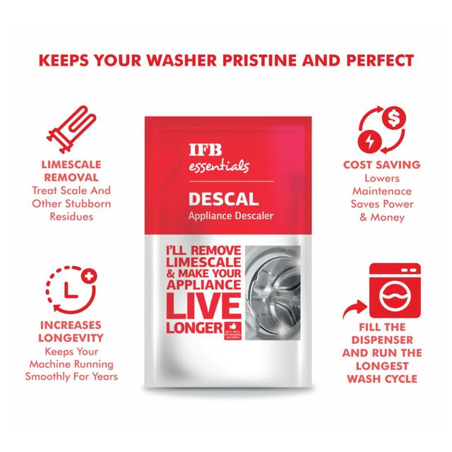 IFB Essentials Descal Washing Machine Appliance Descaler