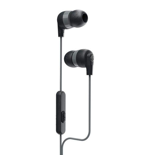 Skullcandy Ink'd+ In-Ear Wired Earbuds,Microphone, Works with Bluetooth Devices and Computers-Black(3.5 mm Jack)
