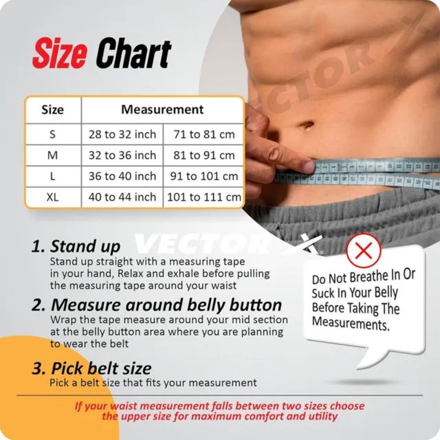 Vector X Go Fit 6 Inch Weight Lifting Gym Belt Quick Locking Fitness | Assorted - XL