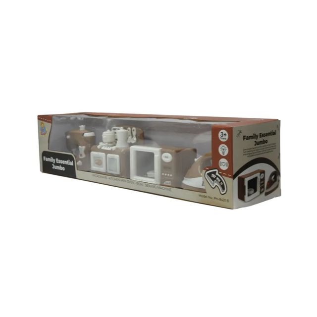 Anz Toy Brown Microwave |oven |iron & Swing Machine Ph 9431