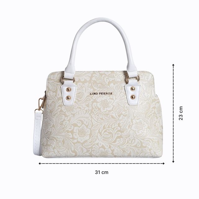 Lino Perros Women's Satchel Bag | White