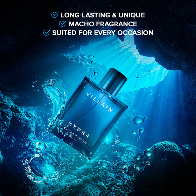 Villain Hydra Perfume 100 Ml - Eau De Parfum - Premium Long Lasting Fragrance Spray - Aquatic