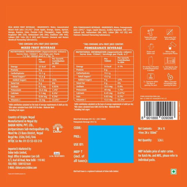 Dabur Real Mixed Fruit Juice