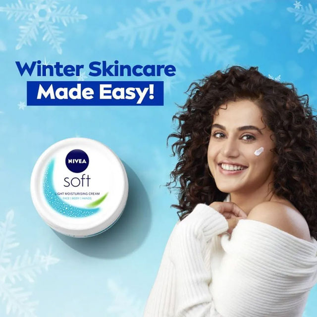 NIVEA Soft Light Moisturizer for Face, Hand & Body, Non-Greasy Cream for Instant Hydration