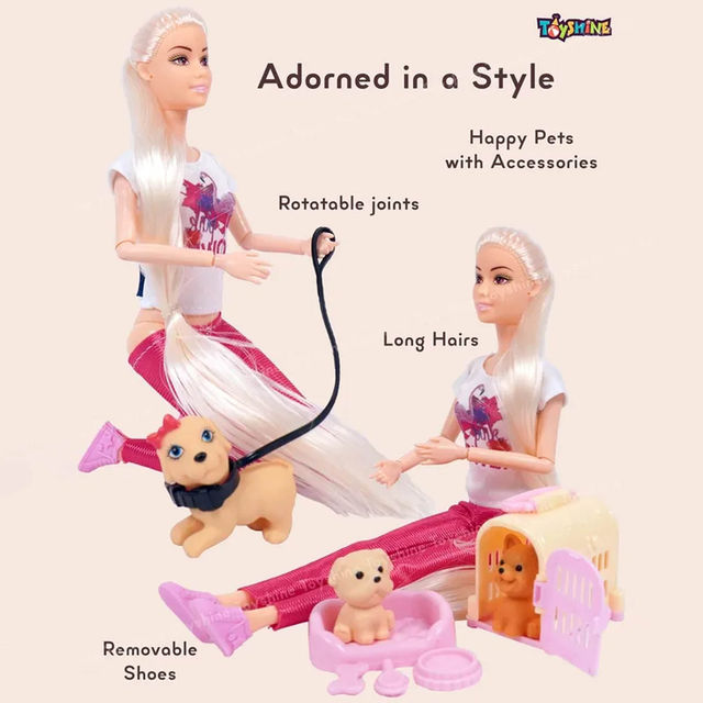 Toyshine Alia Doll With Ice Cream Pretend Play Set For Age 3+ Fun Roll Play Toy Set - Assorted