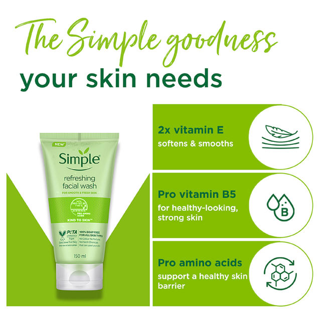 Simple Kind To Skin Refreshing Facial Wash