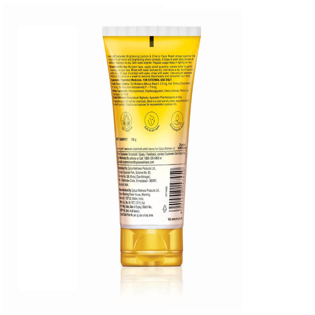 Everyuth Naturals Face Wash - Brightening Lemon & Cherry 150 g X 2 Combo
