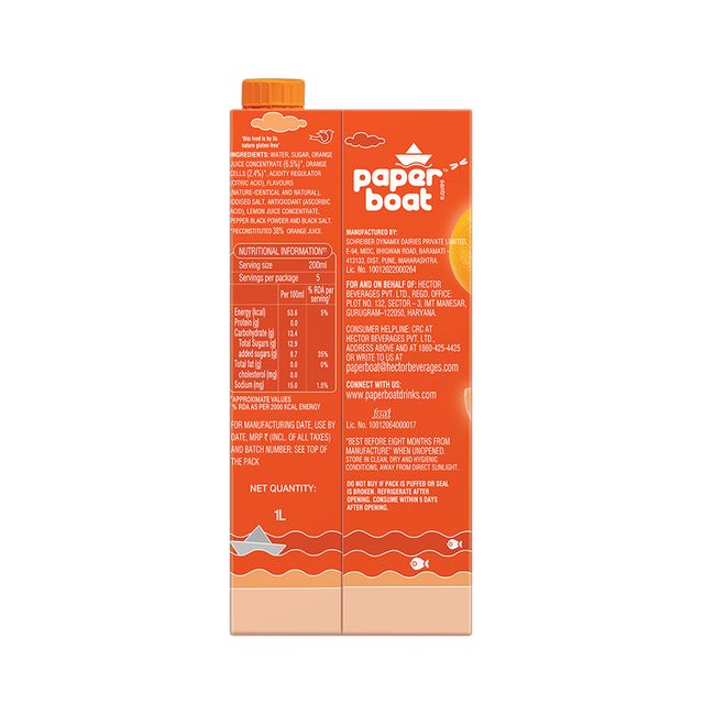 Paper Boat Santra Fruit Juice