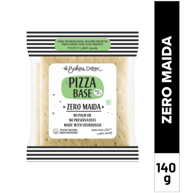 The Baker's Dozen Zero Maida Pizza Base No Palm Oil No Preservative 100% Wholewheat