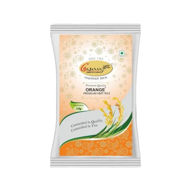 Gajanan Orange Plus Premium Hmt Raw Rice | Aged
