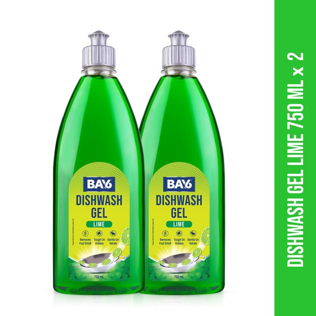BAY6 Dishwash Gel | Lime | Pack of 2